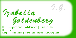 izabella goldenberg business card